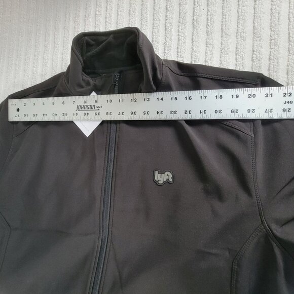Lyft Mens Jacket Black 3XL Full Zip Lightweight Logo Casual Zipper Pocket - Picture 6 of 8